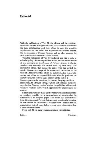 Liquid Crystal Polymers II/III