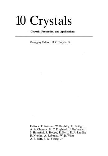 Growth and Defect Structures