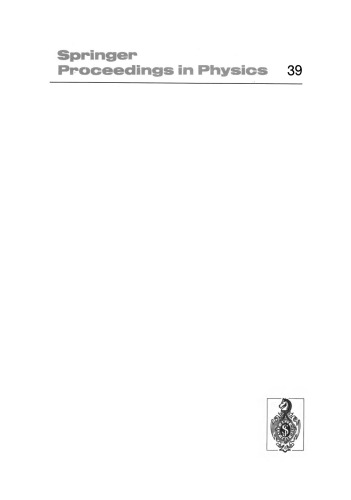 Disorder and Nonlinearity: Proceedings of the Workshop J.R. Oppenheimer Study Center Los Alamos, New Mexico, 4–6 May, 1988