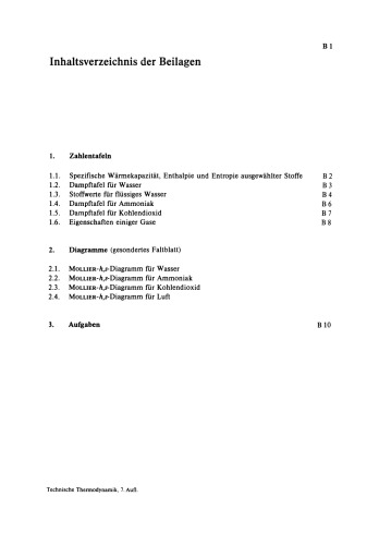 Technische Thermodynamik: Teil I