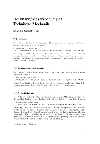 Technische Mechanik: Teil 2: Kinematik und Kinetik