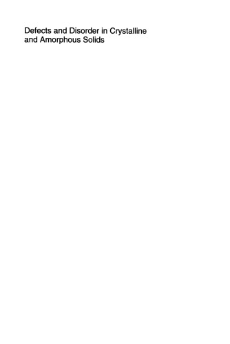 Defects and Disorder in Crystalline and Amorphous Solids