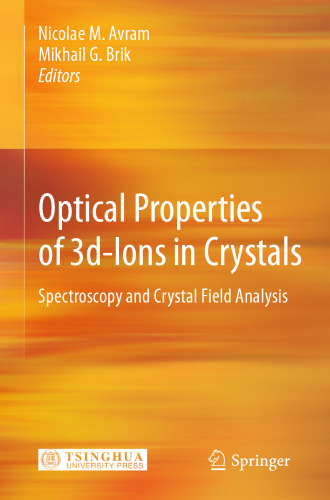 Optical Properties of 3d-Ions in Crystals: Spectroscopy and Crystal Field Analysis