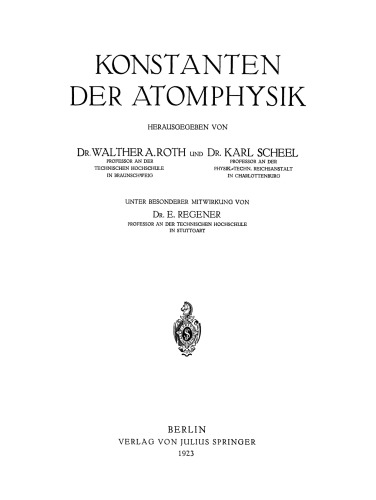 Konstanten der Atomphysik