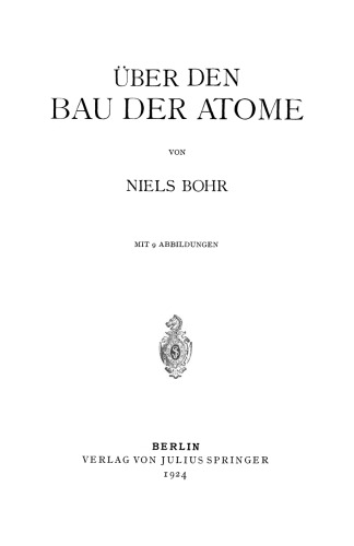 Über den Bau der Atome