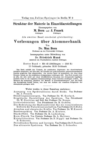 Zeemaneffekt und Multiplettstruktur der Spektrallinien