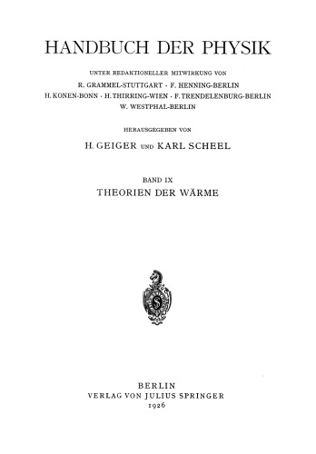 Theorien der Wärme