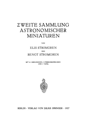 Ƶweite Sammlung Astronomischer Miniaturen