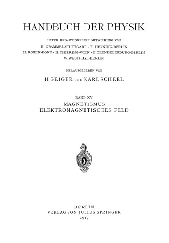Magnetismus Elektromagnetisches Feld