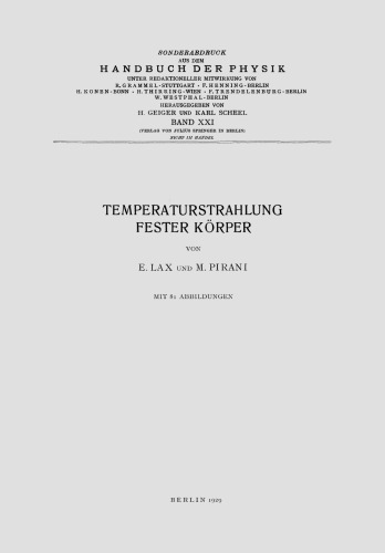 Temperaturstrahlung fester Körper