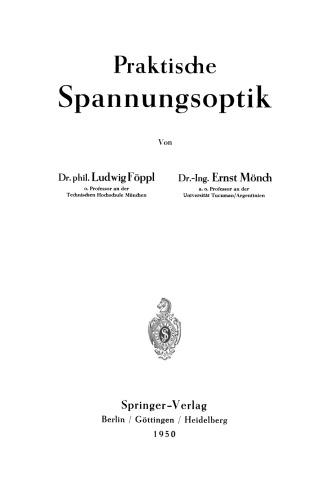 Praktische Spannungsoptik