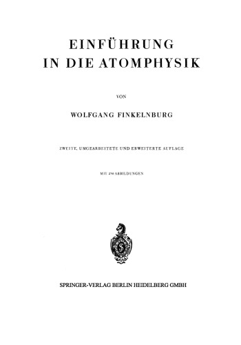 Einführung in die Atomphysik