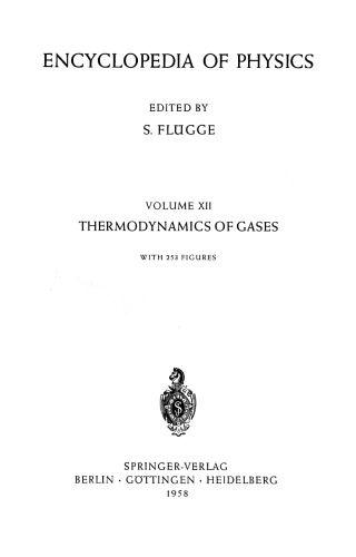 Thermodynamik der Gase / Thermodynamics of Gases