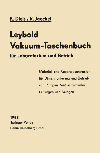 Leybold Vakuum-Taschenbuch