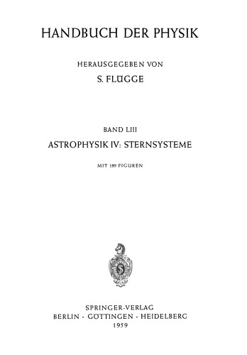 Astrophysik IV: Sternsysteme / Astrophysics IV: Stellar Systems