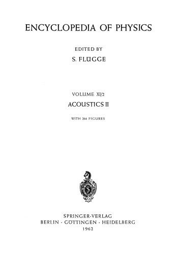 Akustik II / Acoustics II