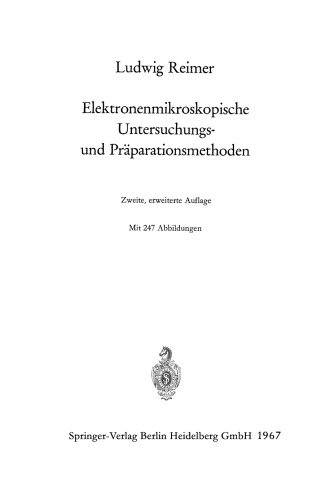 Elektronenmikroskopische Untersuchungs- und Präparationsmethoden