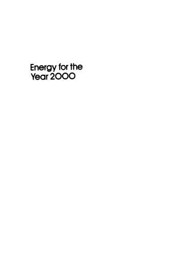 Energy for the Year 2000