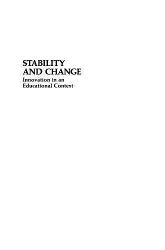 Stability and Change: Innovation in an Educational Context