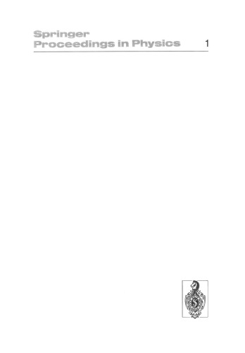 Fluctuations and Sensitivity in Nonequilibrium Systems: Proceedings of an International Conference, University of Texas, Austin, Texas, March 12–16, 1984