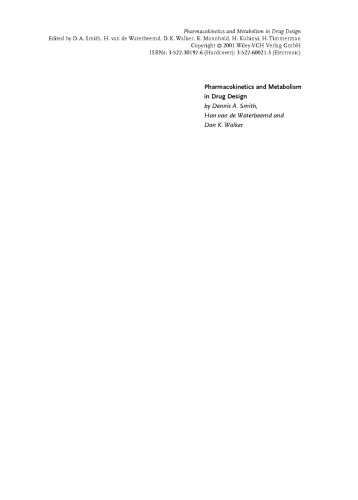 Pharmacokinetics and Metabolism in Drug Design