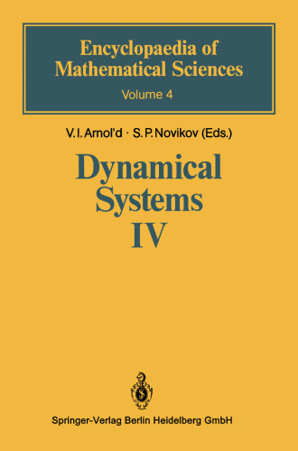 Dynamical Systems IV: Symplectic Geometry and its Applications