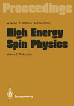 High Energy Spin Physics: Volume 2: Workshops