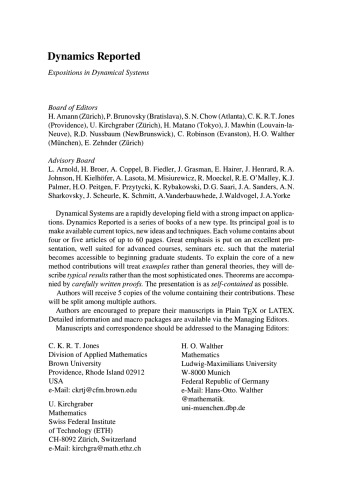 Dynamics Reported: Expositions in Dynamical Systems