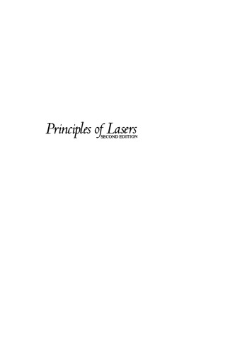 Principles of Lasers