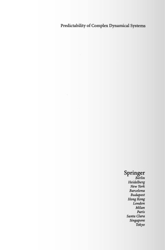 Predictability of Complex Dynamical Systems