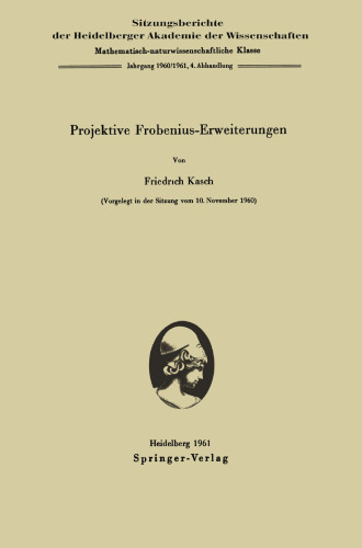 Projektive Frobenius-Erweiterungen
