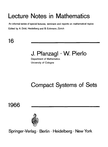 Compact Systems of Sets