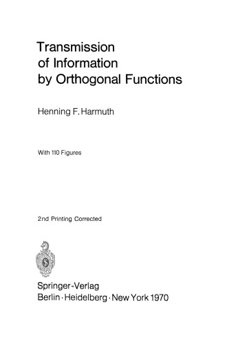 Transmission of Information by Orthogonal Functions