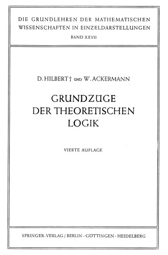 Grundzüge der Theoretischen Logik