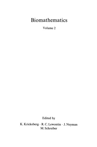 Introduction to Mathematics for Life Scientists