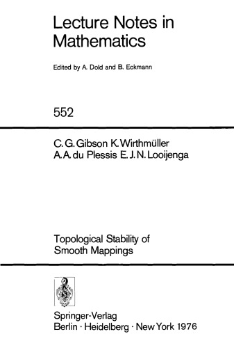 Topological Stability of Smooth Mappings