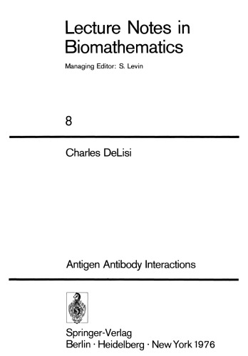 Antigen Antibody Interactions