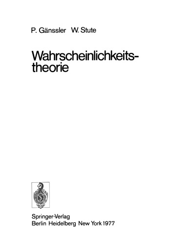 Wahrscheinlichkeitstheorie