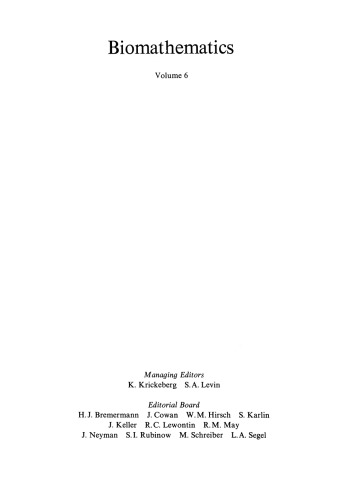 Mathematical Demography: Selected Papers