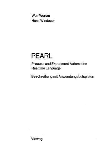 PEARL: Process and Experiment Automation Realtime Language
