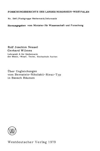 Über Ungleichungen vom Bernstein-Nikolskii-Riesz-Typ in Banach Räumen