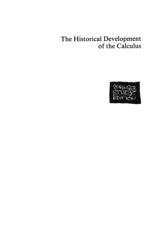 The Historical Development of the Calculus