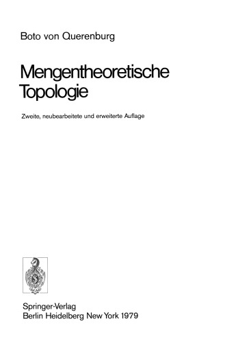 Mengentheoretische Topologie