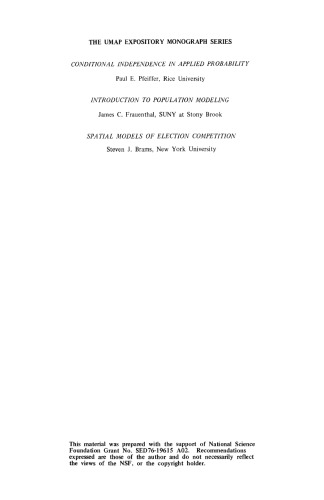 Introduction to Population Modeling