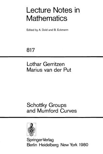 Schottky Groups and Mumford Curves