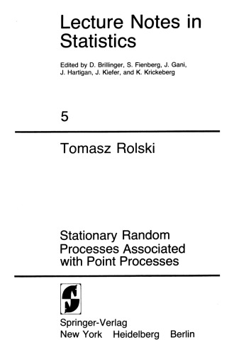Stationary Random Processes Associated with Point Processes