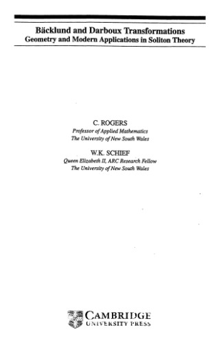 Baecklund and Darboux transformations