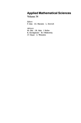 Perturbation Methods in Applied Mathematics