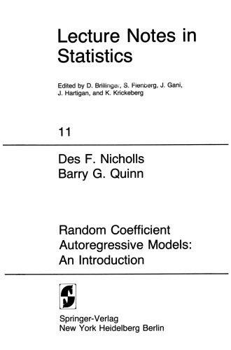 Random Coefficient Autoregressive Models: An Introduction