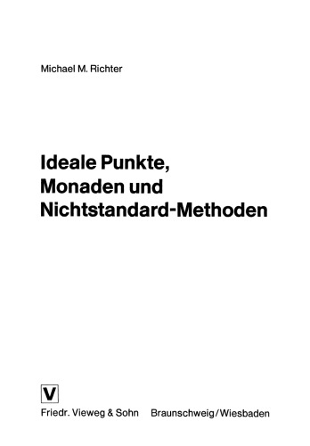 Ideale Punkte, Monaden und Nichtstandard-Methoden